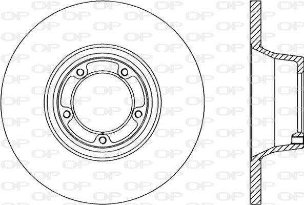 OPEN PARTS Тормозной диск BDA1159.10